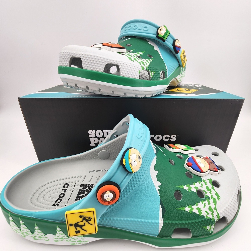 Crocs Classic Clogs South Park Men 7 Women 9 Multi Character Jibbitz NWB Clog